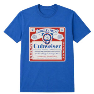 Unisex George Kittle Wrigley Field Cubweiser Graphic Shirt for Football and Baseball Fans
