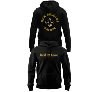 Unisex God Iz Love New Orleans Saints Hoodie 2026 for Football Fans