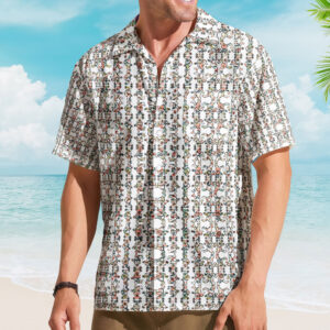 Unisex Grateful Dead Dancing Bears Rock Band Hawaiian Shirt for Rock Music Fans
