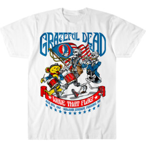Unisex Grateful Dead Fourth of July Graphic Shirt for Rock Music and Patriotic Fans