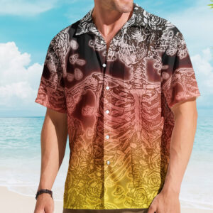 Unisex Grateful Dead Rock Band Aloha Hawaiian Shirt for Rock Music Fans