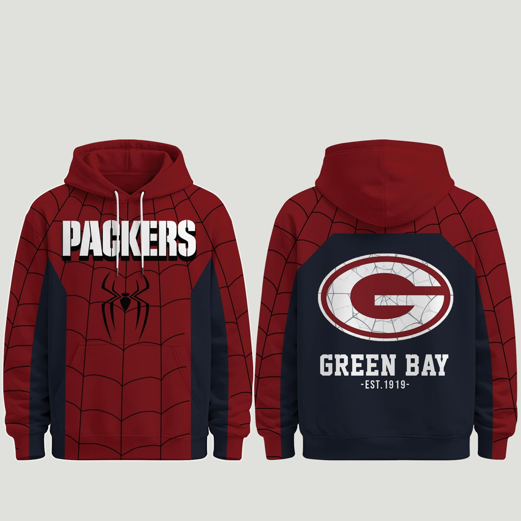 Unisex Green Bay Packers x Spider-Man Brand New Day 2026 Graphic Shirt for Football Fans 2 Unisex Green Bay Packers x Spider-Man Brand New Day 2026 Graphic Shirt for Football Fans - Image 2