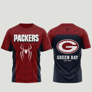 Unisex Green Bay Packers x Spider-Man Brand New Day 2026 Graphic Shirt for Football Fans