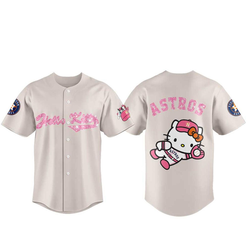 Unisex Houston Astros x Hello Kitty Night 2026 Baseball Jersey Version 2 for Baseball Fans 1 Unisex Houston Astros x Hello Kitty Night 2026 Baseball Jersey Version 2 for Baseball Fans