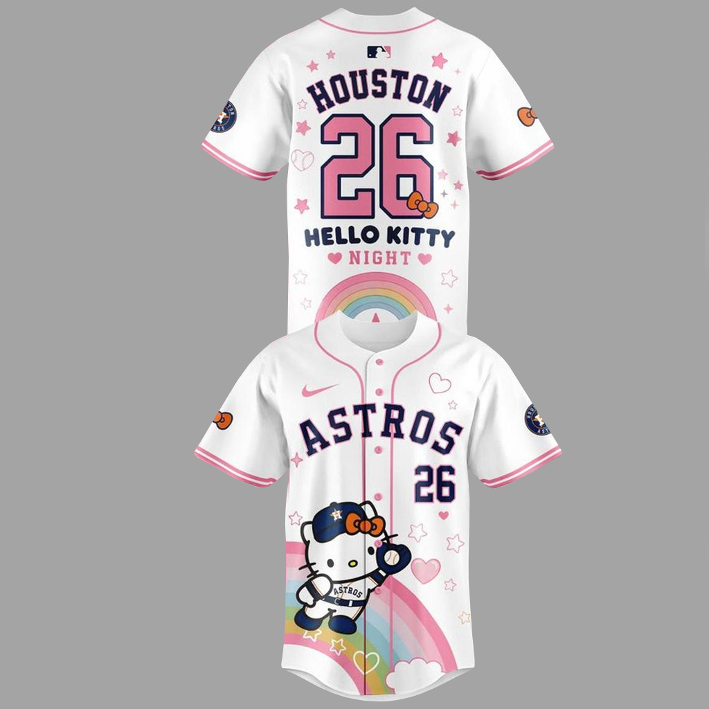 Unisex Houston Astros x Hello Kitty Night 2026 Baseball Jersey for Baseball Fans 1 Unisex Houston Astros x Hello Kitty Night 2026 Baseball Jersey for Baseball Fans