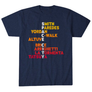 Unisex Houston Baseball Space City Names 2026 Graphic Shirt for Baseball Fans