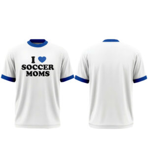Unique Unisex I Love Soccer Moms Graphic T-Shirt for Soccer Fans