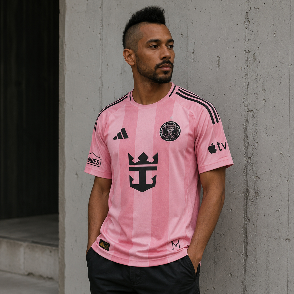 Unisex Inter Miami 2026 Casemiro Number 5 Home Soccer Jersey for Soccer Fans 3 Unisex Inter Miami 2026 Casemiro Number 5 Home Soccer Jersey for Soccer Fans - Image 3