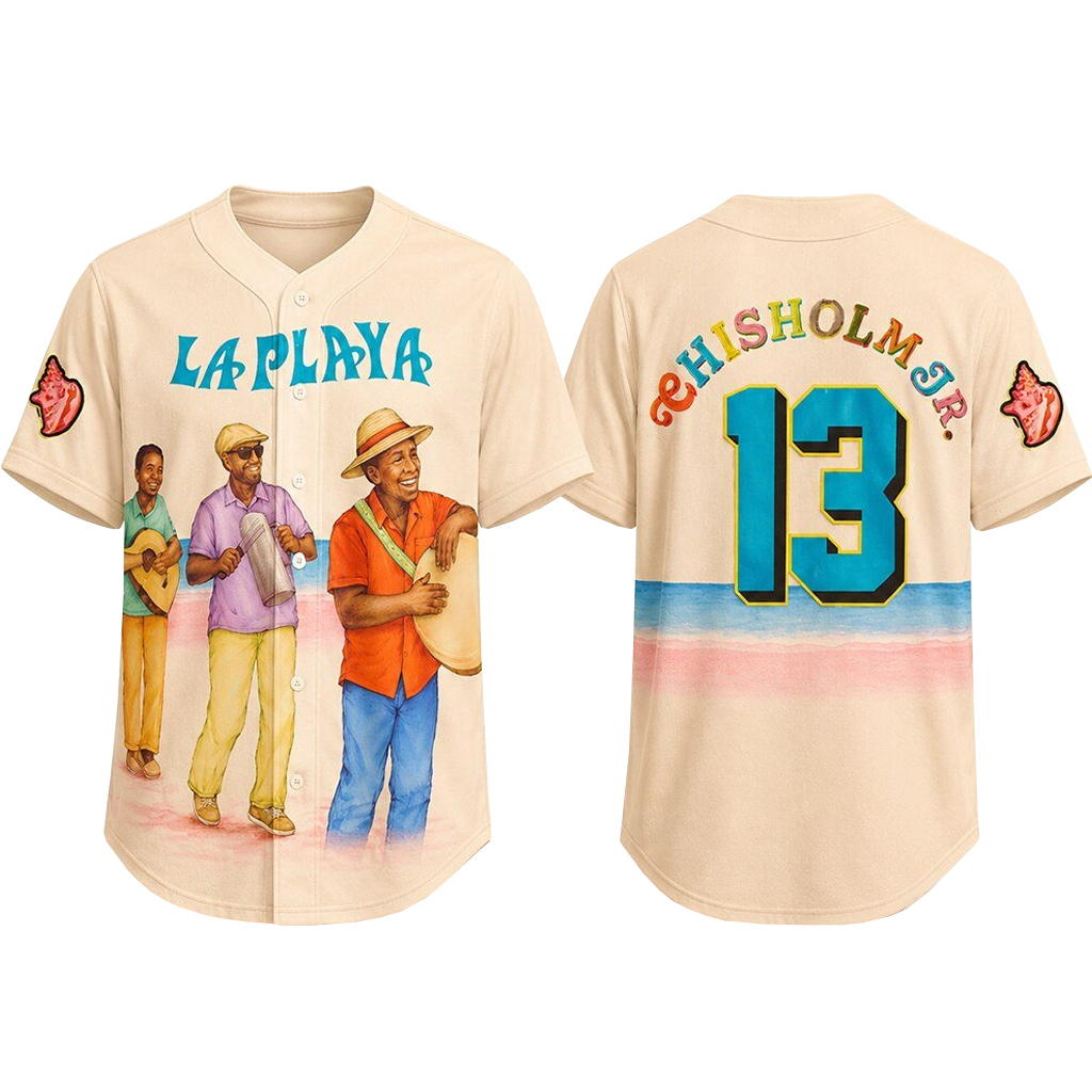 Unisex Jazz Chisholm Jr Beach Connect Series 2026 La Playa Baseball Jersey for Baseball Fans 1 Unisex Jazz Chisholm Jr Beach Connect Series 2026 La Playa Baseball Jersey for Baseball Fans