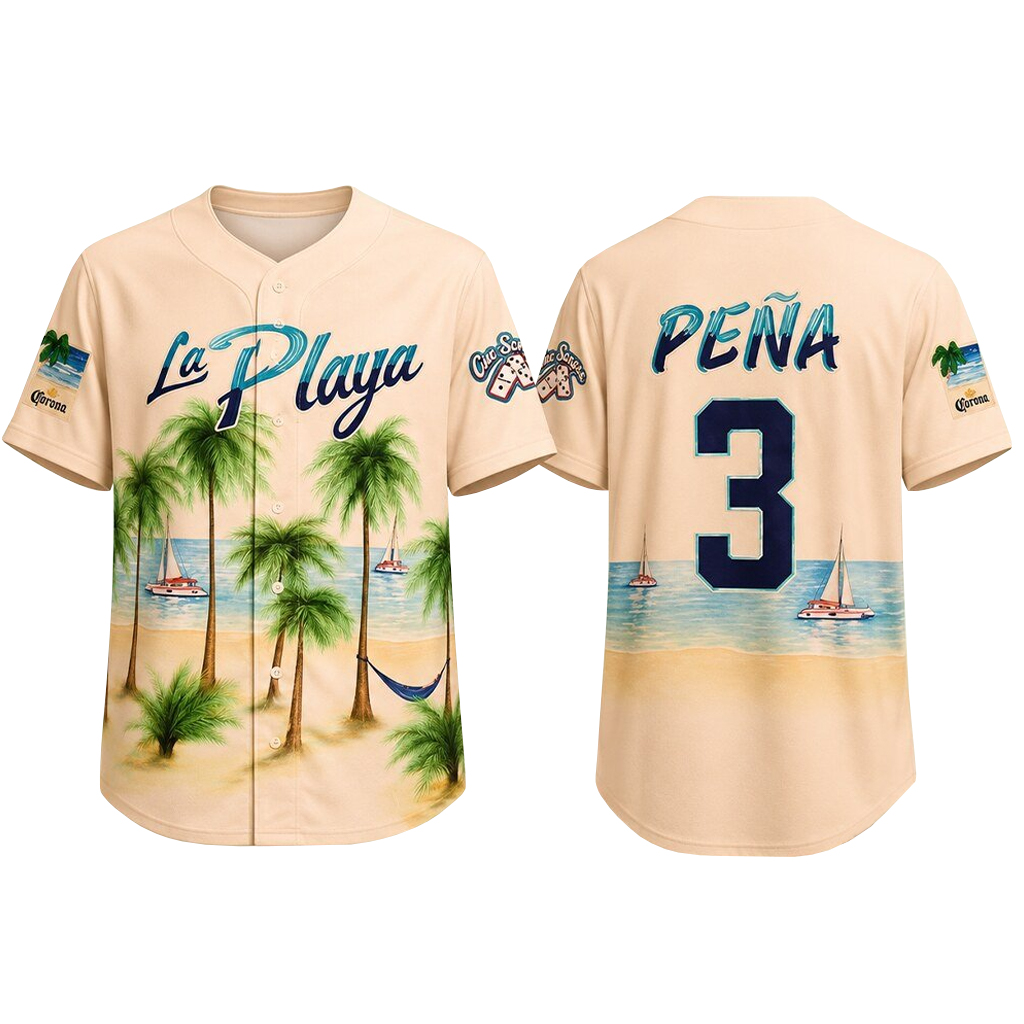 Unisex Jeremy Pena Beach Connect Series 2026 La Playa Baseball Jersey for Baseball Fans 1 Unisex Jeremy Pena Beach Connect Series 2026 La Playa Baseball Jersey for Baseball Fans