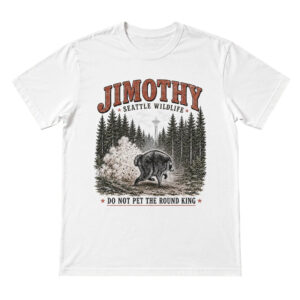 Unisex Jimothy Seattle Wildlife Do Not Pet The Round King Raccoon Graphic Shirt for Raccoon Fans