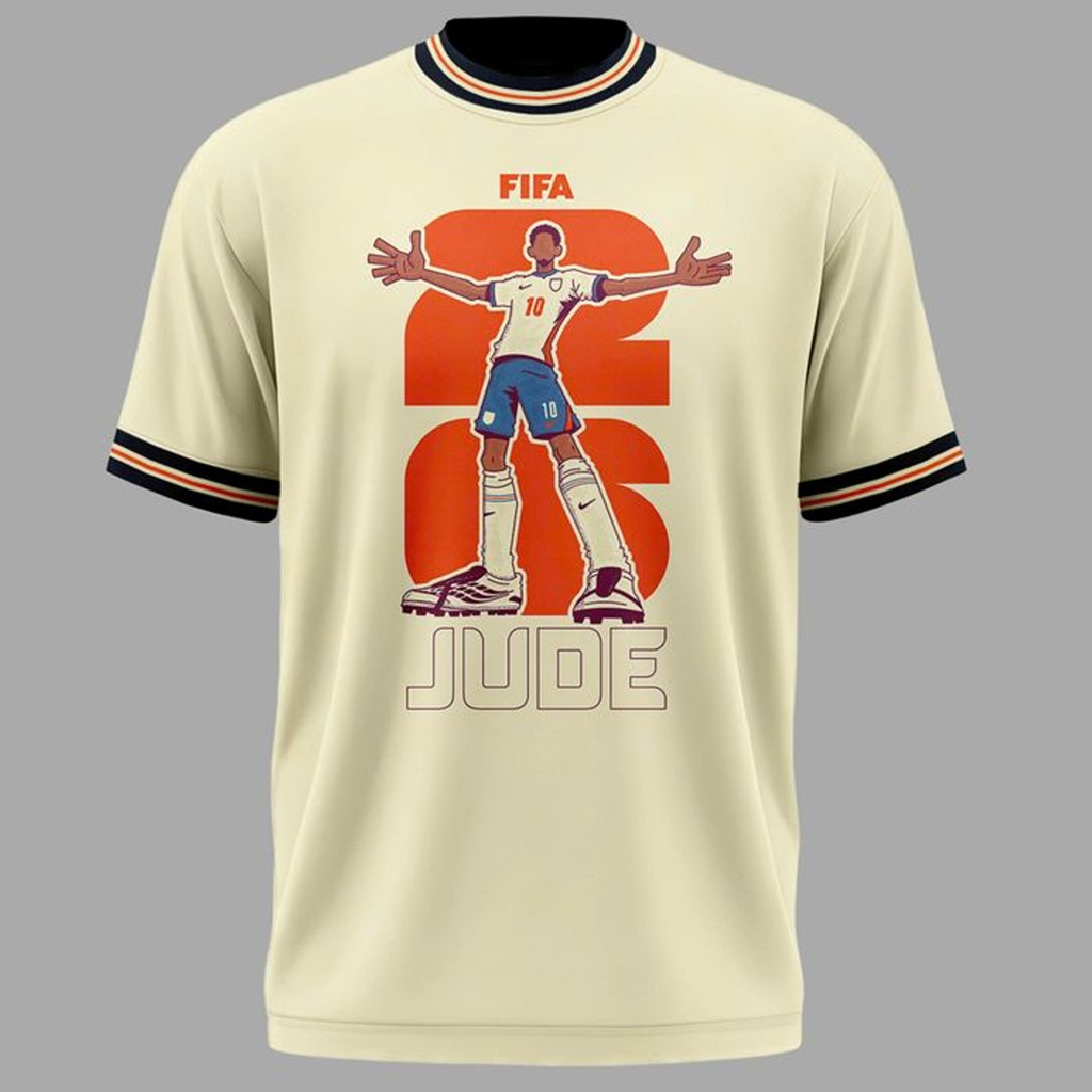 Unisex Jude Bellingham England Global Soccer Event 2026 Graphic Shirt for Soccer Fans 2 Unisex Jude Bellingham England Global Soccer Event 2026 Graphic Shirt for Soccer Fans - Image 2