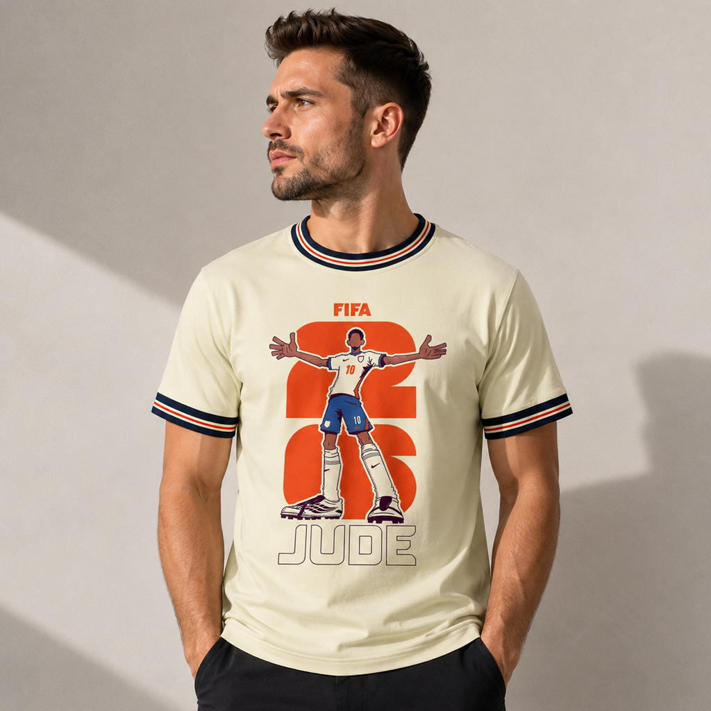 Unisex Jude Bellingham England Global Soccer Event 2026 Graphic Shirt for Soccer Fans 4 Unisex Jude Bellingham England Global Soccer Event 2026 Graphic Shirt for Soccer Fans - Image 4
