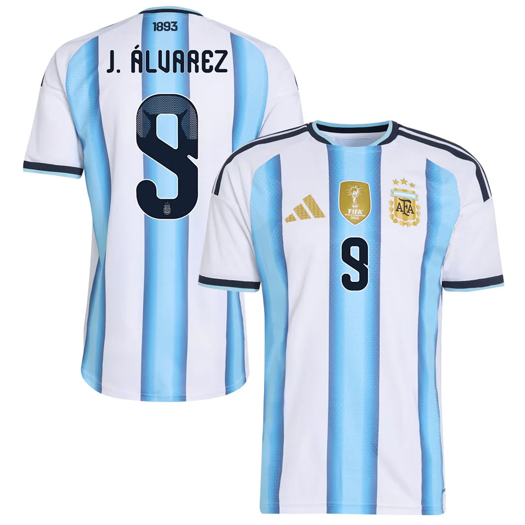 Unisex Julián Álvarez Argentina National Team 2026 Home Stadium Soccer Jersey for Soccer Fans 1 Unisex Julián Álvarez Argentina National Team 2026 Home Stadium Soccer Jersey for Soccer Fans