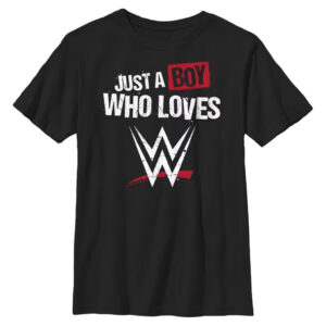 Unisex Just A Boy Who Love Wrestling Graphic Shirt for Wrestling Fans