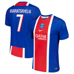 Unisex Khvicha Kvaratskhelia Paris Saint-Germain 2026-2027 Home Stadium Soccer Jersey for Soccer Fans