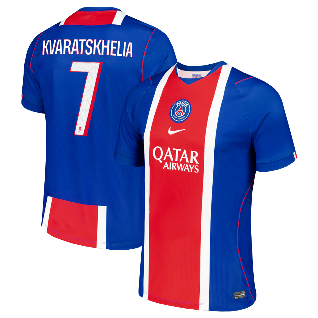 Unisex Khvicha Kvaratskhelia Paris Saint-Germain 2026-2027 Home Stadium Soccer Jersey for Soccer Fans 1 Unisex Khvicha Kvaratskhelia Paris Saint-Germain 2026-2027 Home Stadium Soccer Jersey for Soccer Fans
