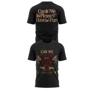 Unisex Kings of Leon Can We Please Have Fun Tour 2026 Graphic Shirt for Music Fans