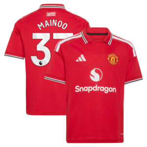 Unisex Kobbie Mainoo Manchester United 2026-2027 Home On-Field Soccer Jersey for Soccer Fans