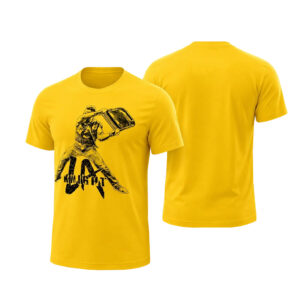 Unisex LA Knight Folding Chair Silhouette Graphic Shirt for Wrestling Fans