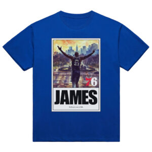 Unisex LeBron James Philadelphia 76ers King Arrived Graphic Shirt for Basketball Fans