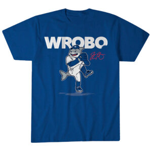 Unisex Los Angeles Dodgers Justin Wrobleski The Shark Graphic Shirt for Baseball Fans