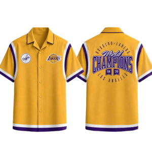 Unisex Los Angeles Dodgers x Los Angeles Lakers World Champions Hawaiian Shirt for Baseball and Basketball Fans