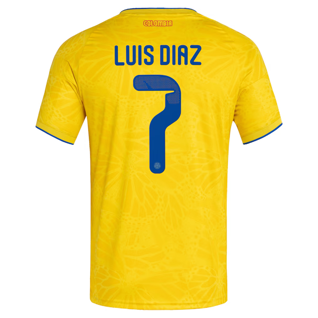 Unisex Luis Diaz Colombia National Team 2026 Home Stadium Soccer Jersey for Soccer Fans 3 Unisex Luis Diaz Colombia National Team 2026 Home Stadium Soccer Jersey for Soccer Fans - Image 3