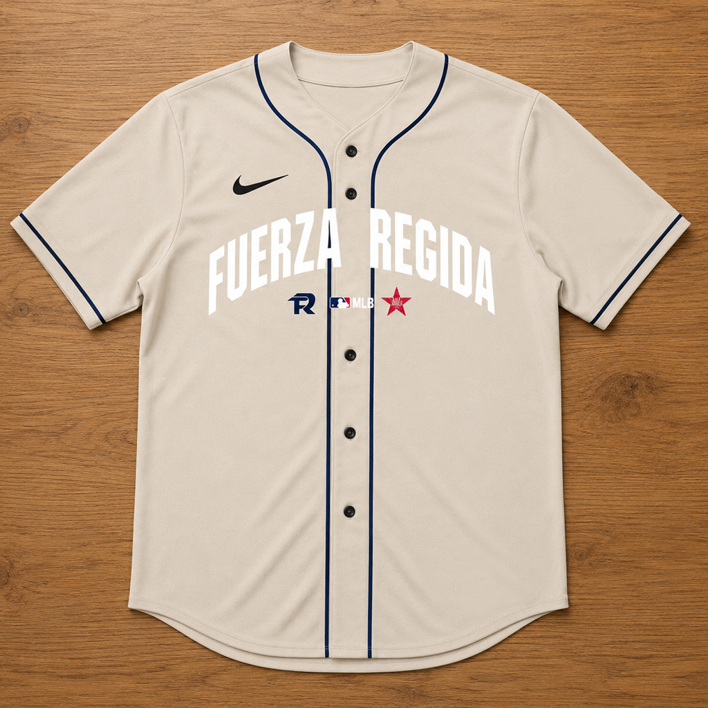 Unisex Major League Baseball x Fuerza Regida This Is Our Dream Stadium Tour 2026 Baseball Jersey for Music and Baseball Fans 2 Unisex Major League Baseball x Fuerza Regida This Is Our Dream Stadium Tour 2026 Baseball Jersey for Music and Baseball Fans - Image 2