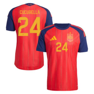 Unisex Marc Cucurella Spain National Team 2026 Home Stadium Soccer Jersey for Soccer Fans