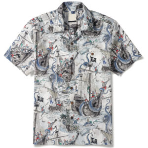 Unisex Mermaid's Skull Island Hawaiian Shirt for Beach and Tropical Style Lovers