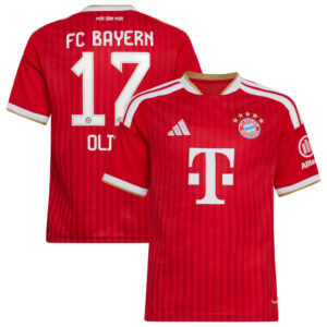 Unisex Michael Olise Bayern Munich 2026-2027 Home Match Soccer Jersey for Soccer Fans
