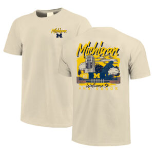 Unisex Michigan Wolverines Welcome to Ann Arbor Graphic Shirt for College Sports Fans
