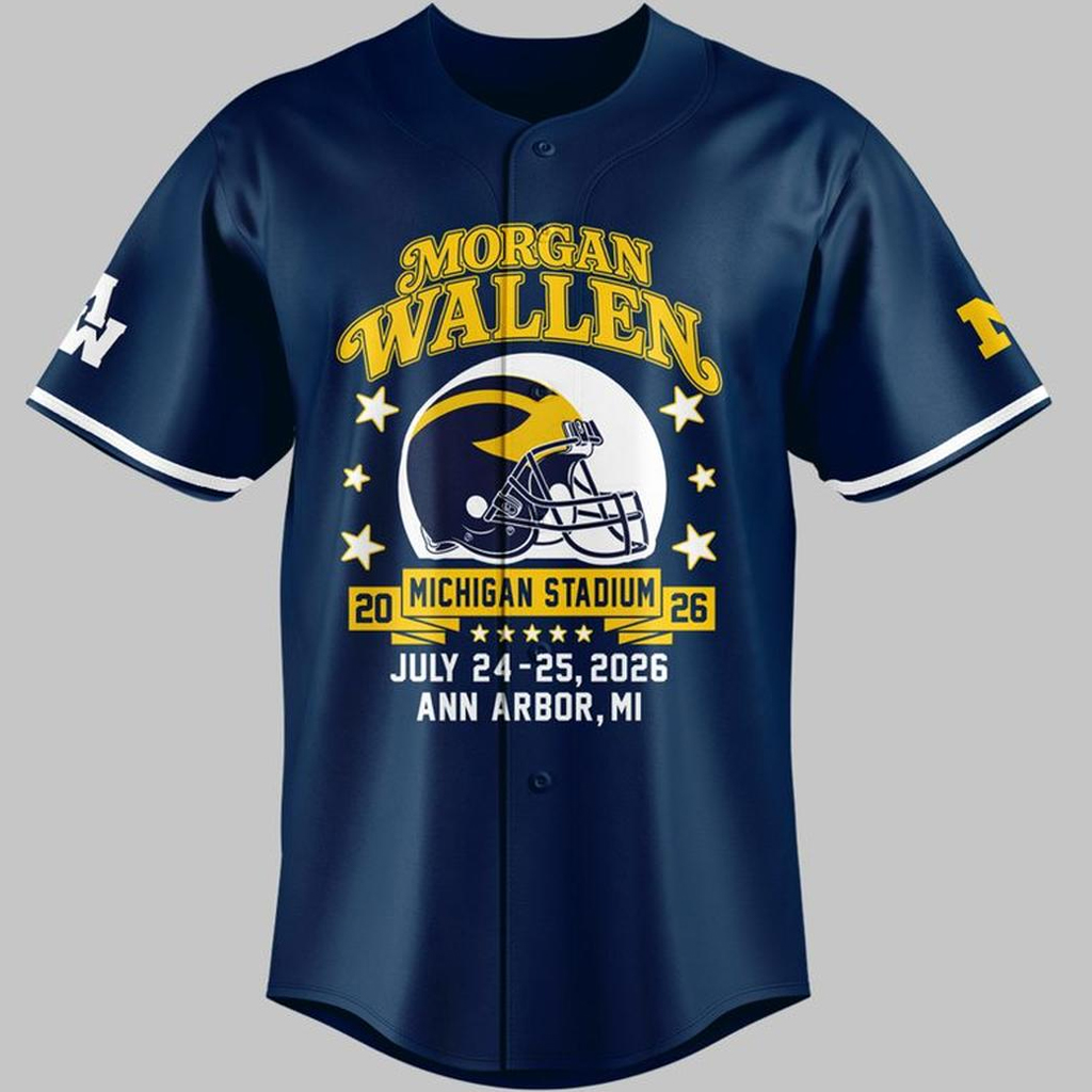 Unisex Michigan Wolverines x Morgan Wallen Still The Problem Tour 2026 Baseball Jersey for Country Music and Football Fans 2 Unisex Michigan Wolverines x Morgan Wallen Still The Problem Tour 2026 Baseball Jersey for Country Music and Football Fans - Image 2