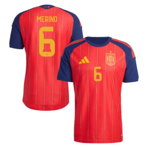 Unisex Mikel Merino Spain National Team 2026 Home Stadium Soccer Jersey for Soccer Fans