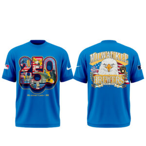 Unisex Milwaukee Brewers Celebrate America’s 250th Anniversary Graphic Shirt for Baseball and Patriotic Fans