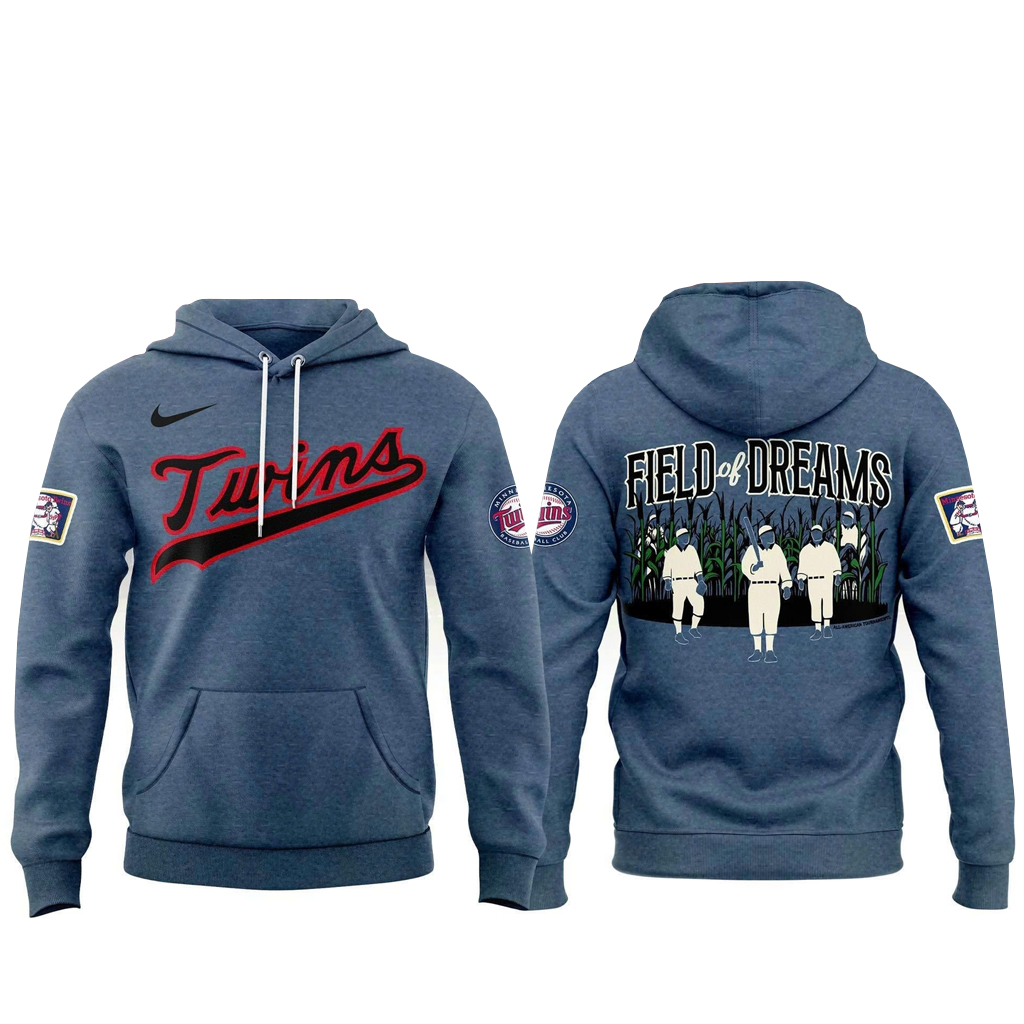 Unisex Minnesota Twins 2026 Field of Dreams Game Graphic Hoodie for Baseball Fans 1 Unisex Minnesota Twins 2026 Field of Dreams Game Graphic Hoodie for Baseball Fans