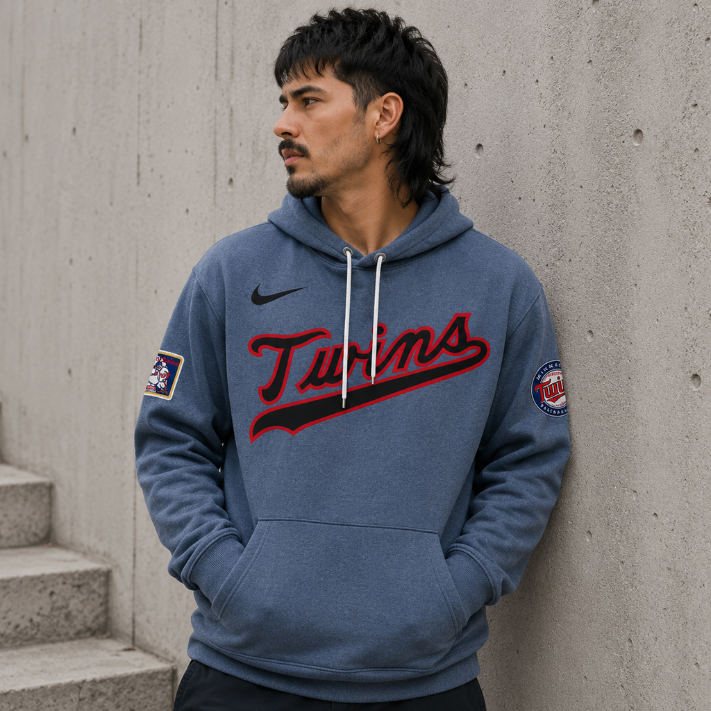 Unisex Minnesota Twins 2026 Field of Dreams Game Graphic Hoodie for Baseball Fans 4 Unisex Minnesota Twins 2026 Field of Dreams Game Graphic Hoodie for Baseball Fans - Image 4