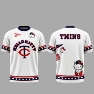 Unisex Minnesota Twins 2026 Hello Kitty Night Graphic Shirt for Baseball Fans