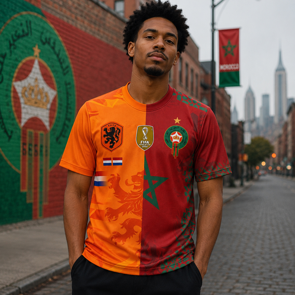 Unisex Morocco Vs Netherlands Global Soccer Event 2026 Graphic Shirt for Soccer Fans 3 Unisex Morocco Vs Netherlands Global Soccer Event 2026 Graphic Shirt for Soccer Fans - Image 3