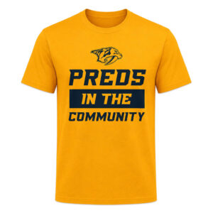Unisex Nashville Predators Preds In The Community Graphic Shirt for Hockey Fans
