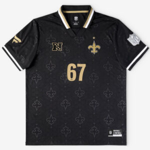 Unisex New Orleans Saints National Football League Black Soccer Jersey 2026 for Football Fans