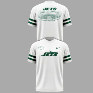 Unisex New York Jets White Out Uniform Shirt for Football Fans
