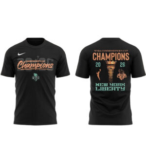 Unisex New York Liberty 2026 Commissioner’s Cup Champions Locker Room Graphic Shirt for Basketball Fans