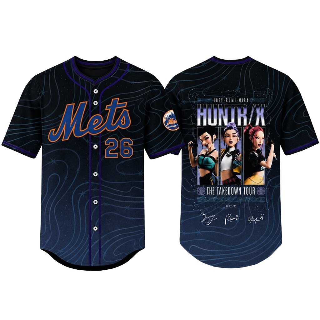 Unisex New York Mets x KPop Demon Hunters 2026 Baseball Jersey for Baseball and Animation Fans 1 Unisex New York Mets x KPop Demon Hunters 2026 Baseball Jersey for Baseball and Animation Fans