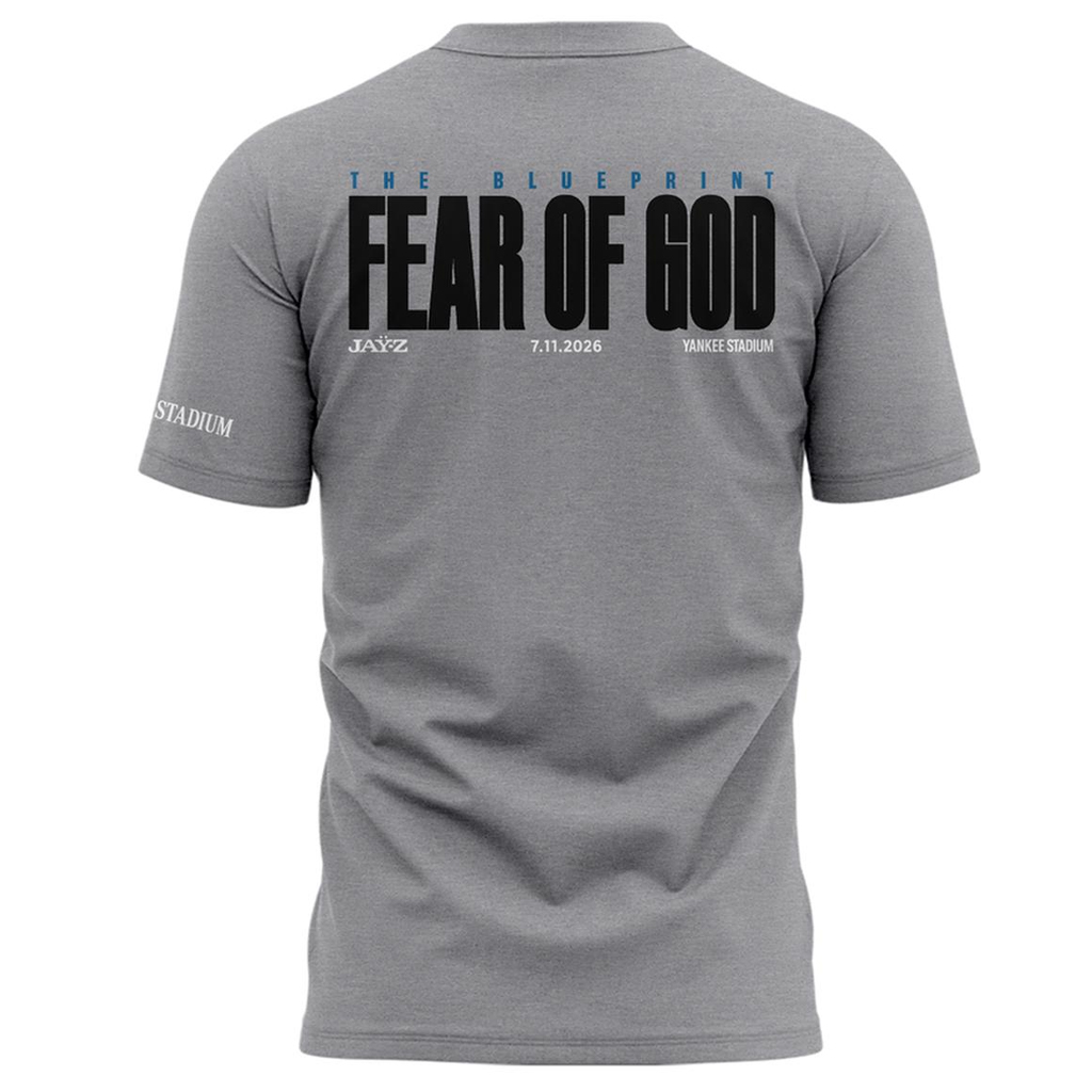 Unisex New York Yankees x Jay Z Tour 2026 Fear of God Graphic Shirt for Hip Hop and Baseball Fans 2 Unisex New York Yankees x Jay Z Tour 2026 Fear of God Graphic Shirt for Hip Hop and Baseball Fans - Image 2