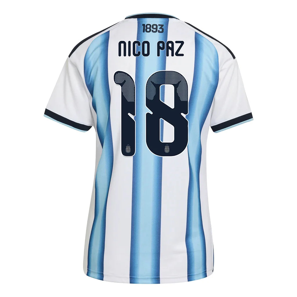 Unisex Nico Paz Argentina National Team 2026 Home Stadium Soccer Jersey for Soccer Fans 3 Unisex Nico Paz Argentina National Team 2026 Home Stadium Soccer Jersey for Soccer Fans - Image 3