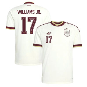 Unisex Nico Williams Spain National Team 2026 Away Stadium Soccer Jersey for Soccer Fans