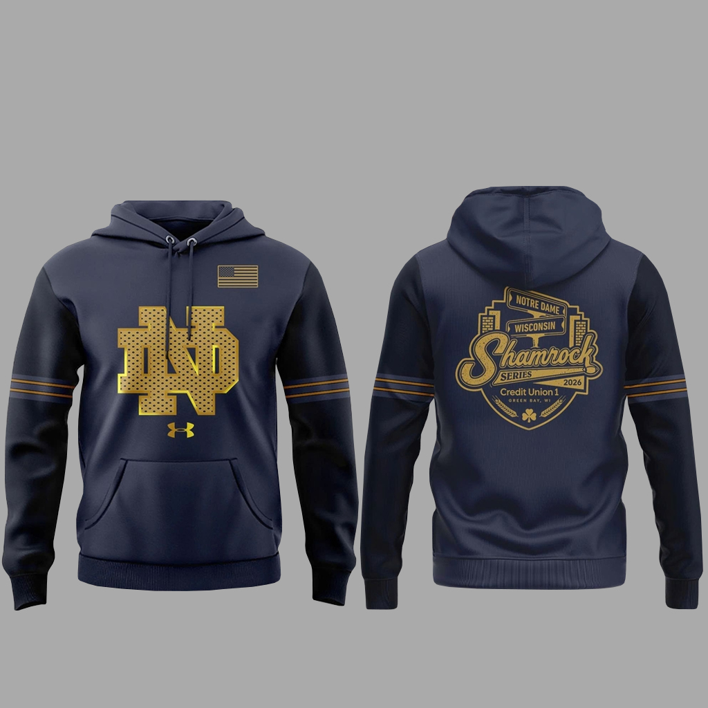 Unisex Notre Dame Fighting Irish 2026 Shamrock Series Graphic Shirt for Football Fans 4 Unisex Notre Dame Fighting Irish 2026 Shamrock Series Graphic Shirt for Football Fans - Image 4