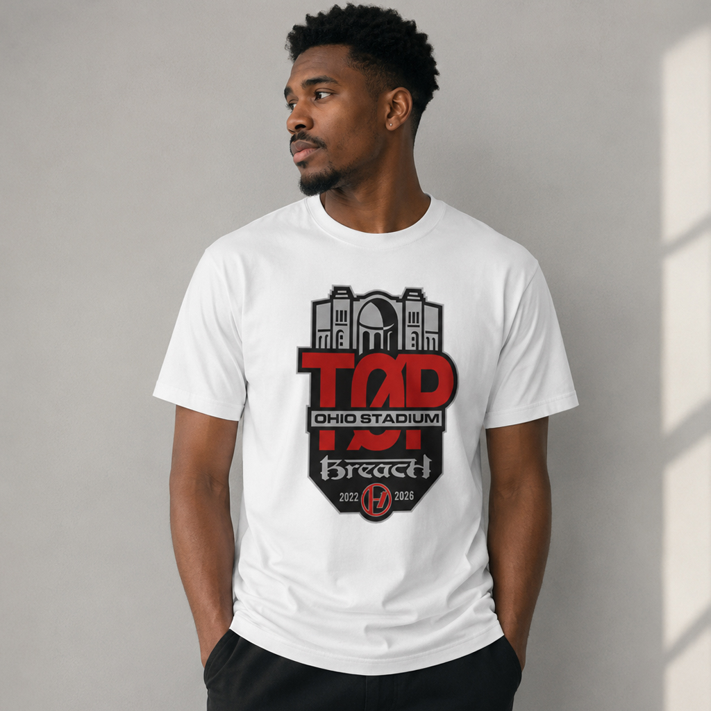 Unisex Ohio State Buckeyes x Twenty One Pilots 2026 Ohio Stadium Graphic Shirt for College Sports and Music Fans 3 Unisex Ohio State Buckeyes x Twenty One Pilots 2026 Ohio Stadium Graphic Shirt for College Sports and Music Fans - Image 3